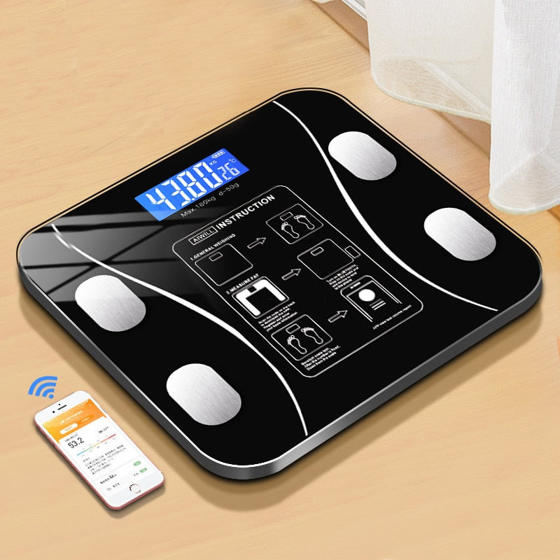 Bluetooth Body Fat Scale with Free iOS and Android App,Wireless